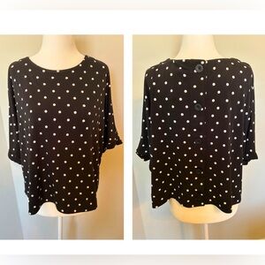 🆕 ADRIANNA PAPELL Printed Cropped Knit Dolman Top